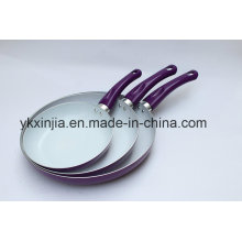 Utensílios de Cozinha 3PCS coloridos de alumínio Revestimento cerâmico Fry Pan, Cookware Set